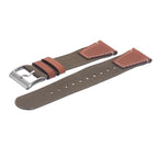 Cinturino orologio verde militare due pezzi eco-compatibile con quick-release — Milano Straps