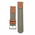 Cinturino orologio verde militare due pezzi eco-compatibile con quick-release — Milano Straps