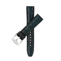 Cinturino ibrido alligatore e caucciù verde oliva opaco 20-22mm con quick-release — Milano Straps