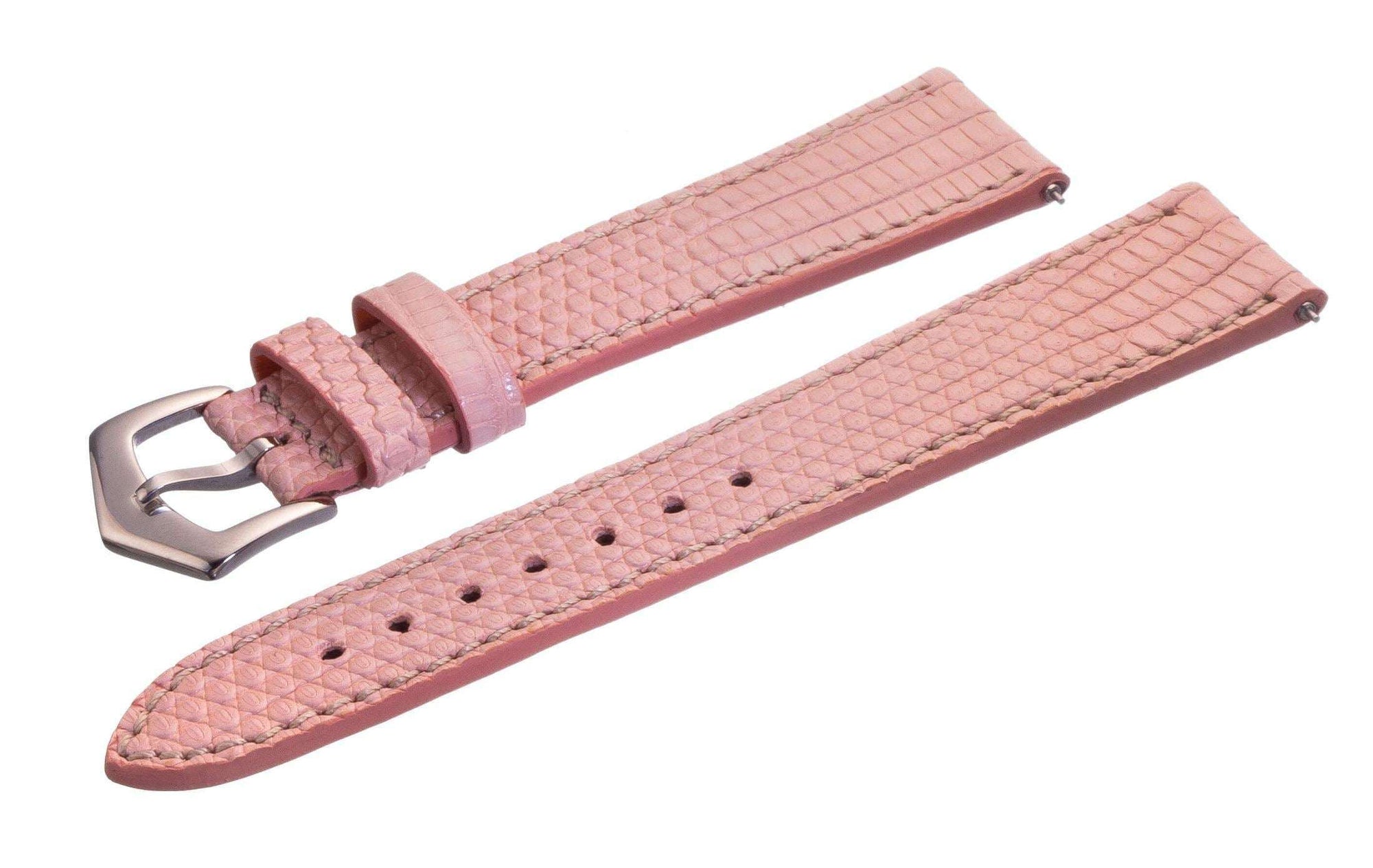Pink Lizard Apple Watch Leather Band - Apple Watch Lizard Bands- Milano Straps