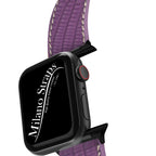 Purple Lizard Apple Watch Leather Band - Apple Watch Lizard Bands- Milano Straps