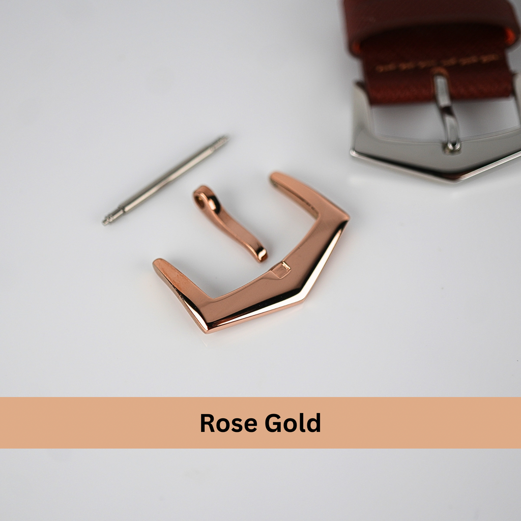 Fibbia oro rosa PVD per cinturino orologio