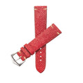Cinturino in pelle di razza rosso texture naturale a tubercoli — Milano Straps